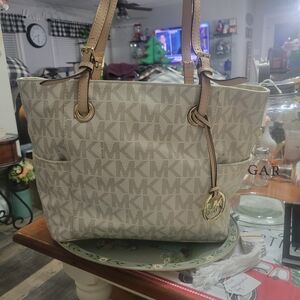 Michael Kors Cream Tote Bag